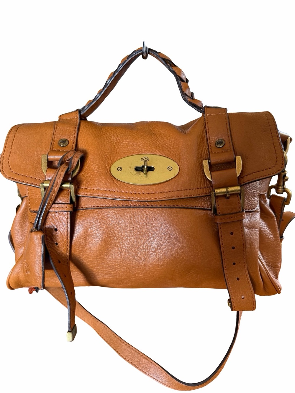 Mulberry Alexa Satchel in Saddle Tan Leather